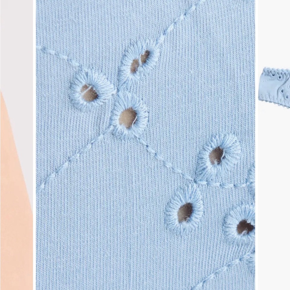 Free People blue homegrown lace thong - Picture 3 of 5